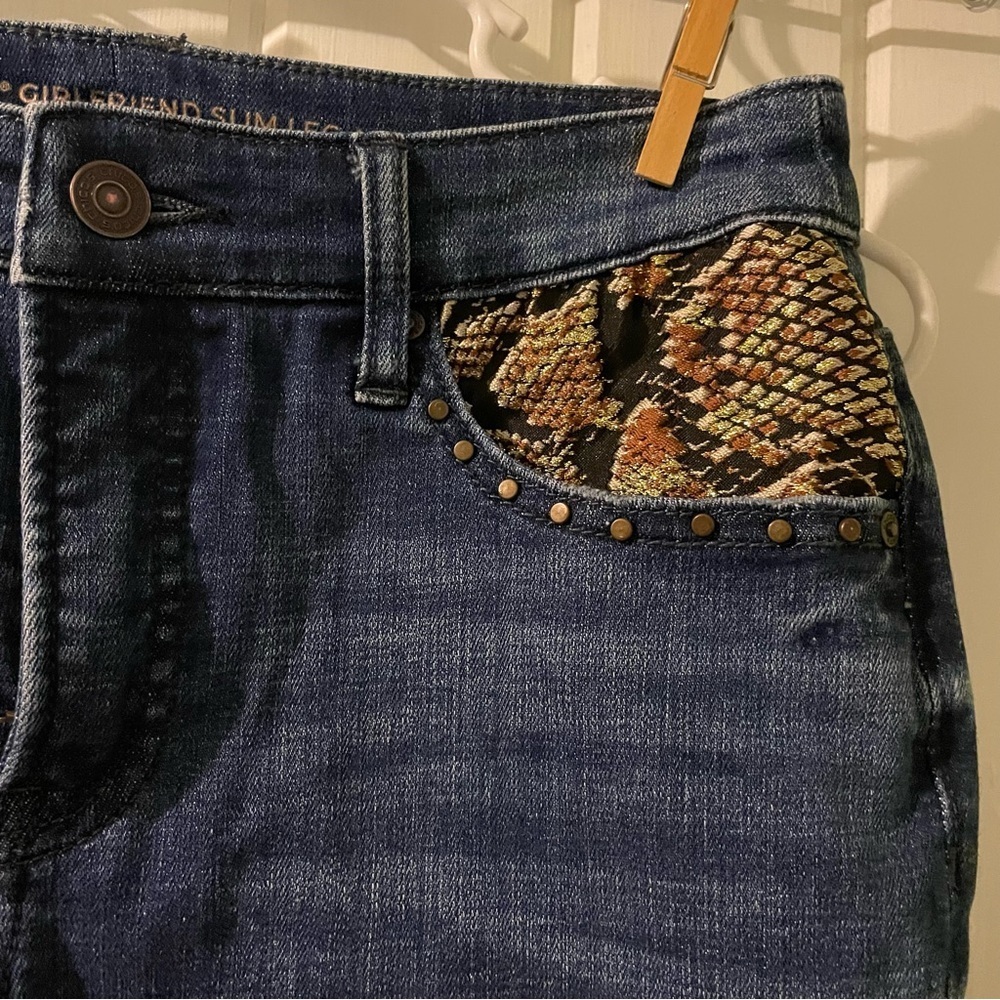 CHICOS so slimming girlfriend ankle jeans size 0 regular Like new - Picture 4 of 9